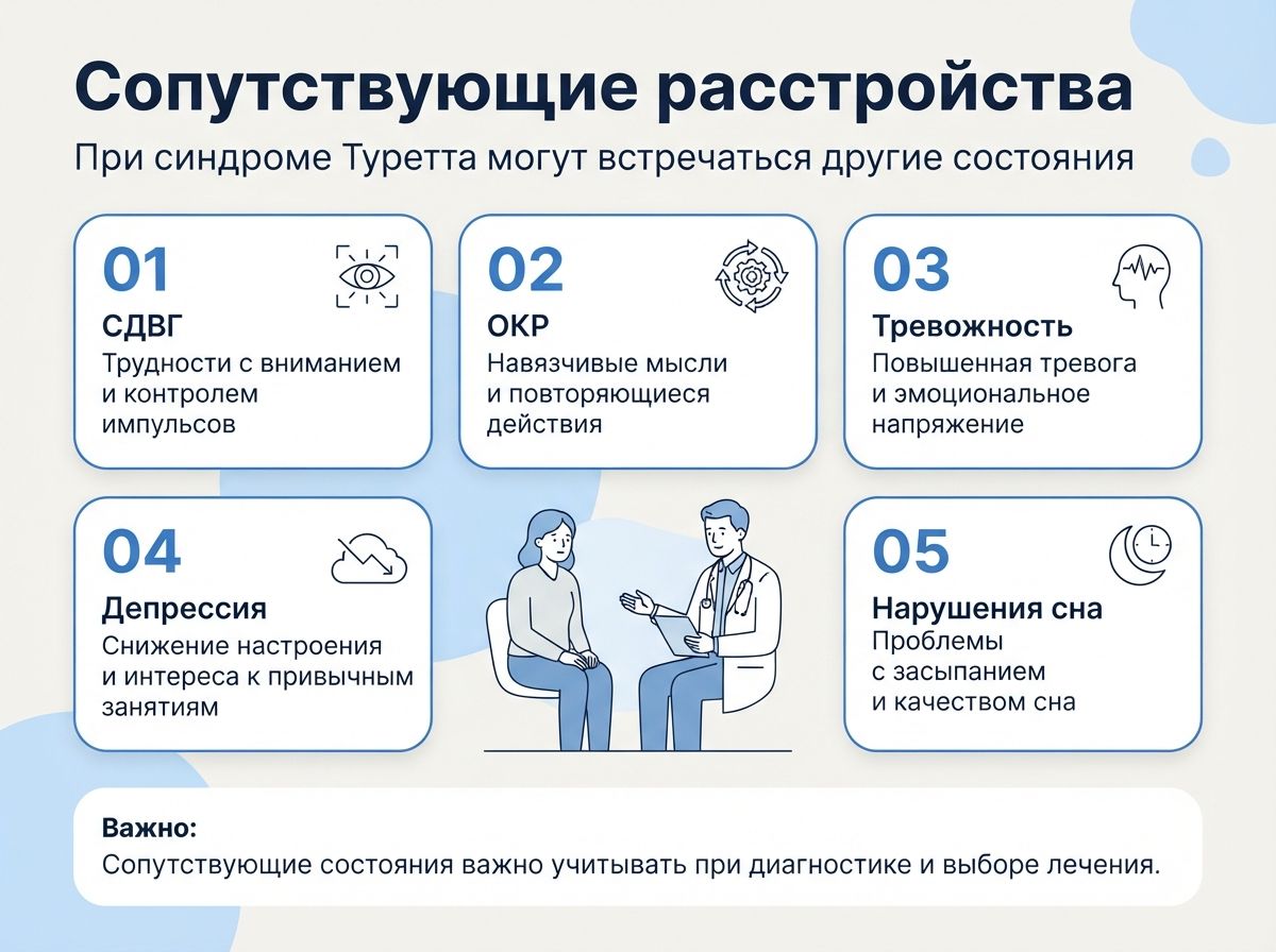 Лечение синдрома Туретта в Докучаевске инфографика